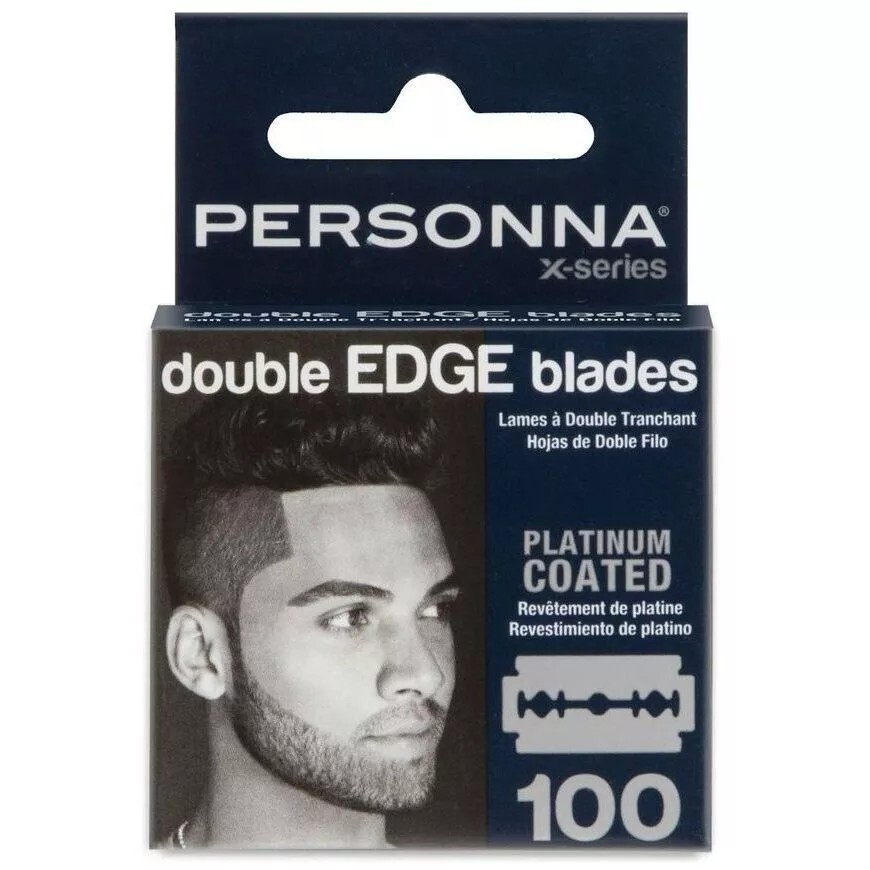 100 Personna X Double Edge Safety Razor Shaving Blades made in Israel
