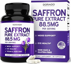 Saffron Supplements | 3 Month Supply | Pure 88.5Mg Saffron Extract for Women & M