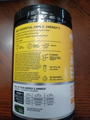Sealed Optimum Nutrition Essential Amino Energy Citrus Spritz 9.5oz 30 Servings