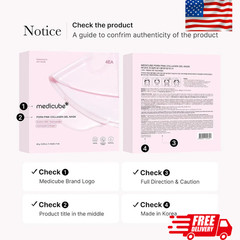 NEW Medicube Salmon DNA PDRN Pink Collagen Jelly Gel Overnight Mask 4 Pack