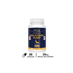 Melatonin Sleep 20mg-Faster Deeper More Restful Sleep Aid, Stress Anxiety Relief
