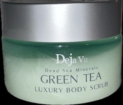 Deja Vu Dead Sea Minerals Green Tea Luxury Body Scrub 8.5 oz 250 ML Israel