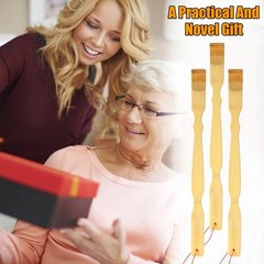 3Pack Natural Bamboo Back Scratcher Long Reach Pick Itch Relief Tool Portable US
