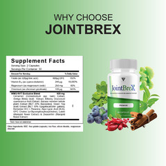 (5 Pack) Joint Brex Advanced Joint Support, JointBrex Supplement (300 Capsules)