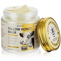 Organic Grass Fed Beef Tallow Honey Balm Face Body Moisturizer Cream 4.2oz