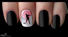 USA United States America Soccer Fan Nail Art Decal Sticker Water Transfer
