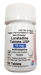 Loratadine 10mg Non-Drowsy Allergy Relief 100 tabs Granules Pharmaceuticals ^