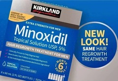 Kirkland Minoxidil 5% Extra Strength Men 6 Month Suply Hair Regrowth 100% Result