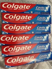 6-Pack Cavity Protection Toothpaste with Fluoride – Refreshing Mint Flavor