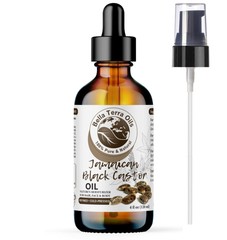 Black Castor Oil: Pure, Cold-Pressed, Ideal for Hair and Scalp Health