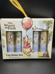 Disney Winnie the Pooh Vanilla Scented Lip Balm Set, Blue Balm, 0.4 oz