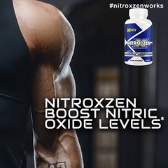 Nitric Oxide Booster Supplement Supports Blood Flow Pre Workout 2210 mg 90 pills