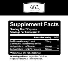 Ginseng + Ginkgo Biloba for Brain Function, Blood Circulation, Anti Inflammation