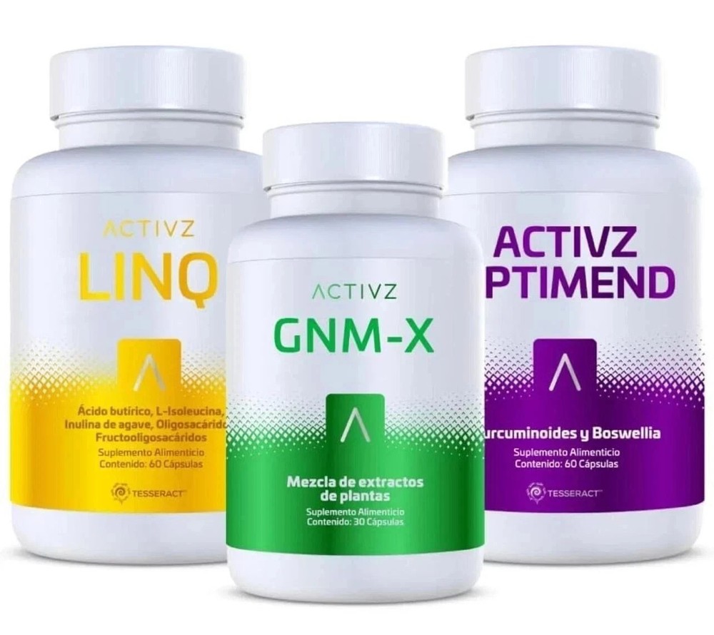NEW ACTIVZ TRIFECTA 3 bottle set 1 LINQ + 1 GNMX + 1 OPTIMEND Free Fast Shipping