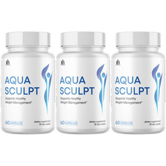 Aqua Sculpt – Healthy Weight Management Support, Fat Burn – 3 Bottles
