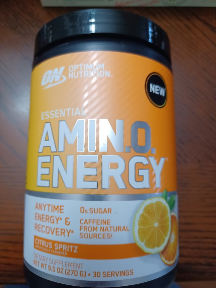 Sealed Optimum Nutrition Essential Amino Energy Citrus Spritz 9.5oz 30 Servings