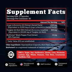 Turkesterone 15,000mg [Max Potency] + BioPerine® for High Absorption Supplement