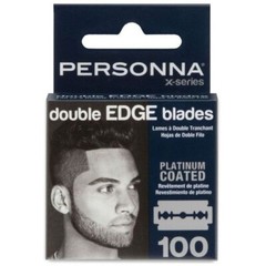 100 Personna X Double Edge Safety Razor Shaving Blades made in Israel