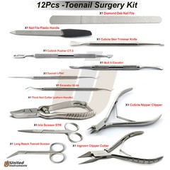 Chiropody Podiatry Ingrown Nail Surgery Kit Manicure Pedicure Tools Set Branded