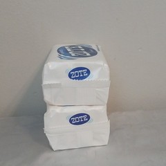 Zote White Bar Soap 2 Bars, White Rectangular Body & Hand, Safe for Delicates