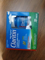 Claritin 24hr Non-drowsy Allergy Relief Tabs 70ct Loratadine 10mg Exp 12/2026