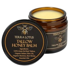 2 PACKS-NEW Organic Grass-Fed Beef Tallow Balm with Raw Honey-Moisturizing Cream