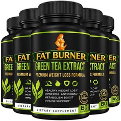 ( 5 PACK ) ADVANCED GREEN TEA EXTRACT FOR WEIGHT LOSS SUPPLEMENT – 300 CAPSULES